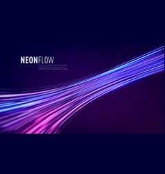 3d Light Neon Speed Motion Flow Background