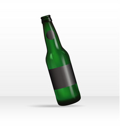 Green Beer Bottle Mockup