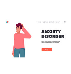 Anxiety Disorder Landing Page Template Thoughtful