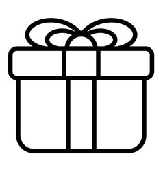 Gift Line Icon Shopping And Discount Sale Icon