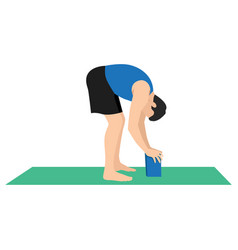 Man Doing Uttanasana Or Standing Forward Fold