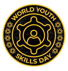 World Youth Skill Day Design Template Badge