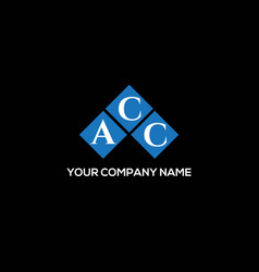 Acc Letter Logo Design On Black Background