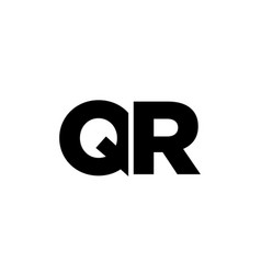 Letter Q And R Qr Logo Design Template Minimal