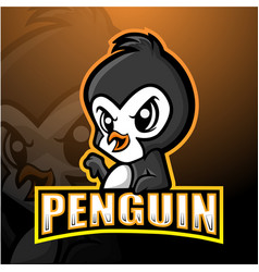 Penguin Mascot Esport Logo Design