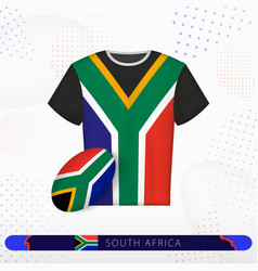 South Africa Rugby Jersey With Ball