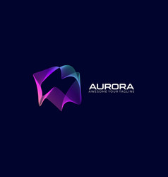 Aurora Colorful Gradient Modern Logo Concept