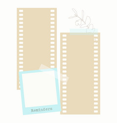 Digital Scrapbooking Reminders Template Vintage