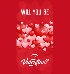 Will You Be My Valentine Lettering