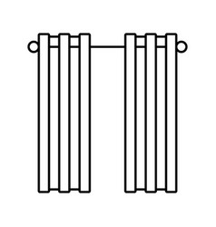 Curtain Living Room Line Icon