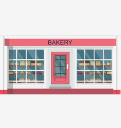 Front View Bakehouse Building Or Bakery Shop