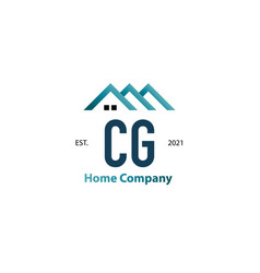 Initial Letter Cg Home Creative Logo Design