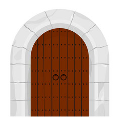 Medieval Wooden Double Doors Gate