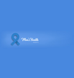 Mens Health Month Concept Horizontal Banner Design