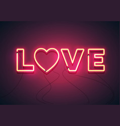 Neon Color Glowing Led Love Sign