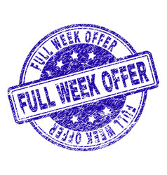 Grunge Textured Full Week Offer Stamp Seal