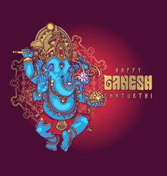 Happy Ganesh Chaturthi Drawing For Postcards