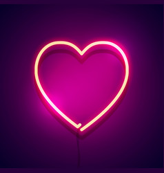 Neon Color Led Heart Icon Lamp