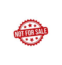 Not For Sale Rubber Stamp Not For Sale Grunge