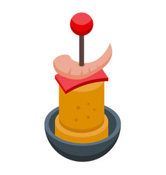 Seafood Icon Isometric Spanish Food