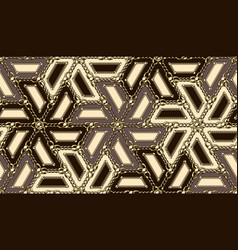 Seamless Vintage Arabesque Pattern With Gold Chain