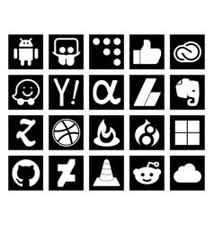 20 Social Media Icon Pack Including Drupal