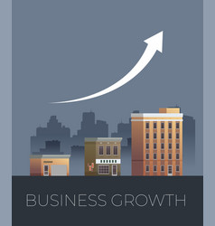 Growth Of Business Buildings Of Company Small