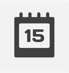 Icon Page Calendar Day - Number 15