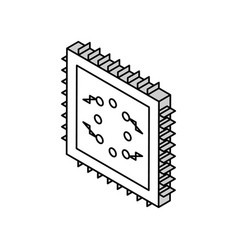 Micro Chip Isometric Icon