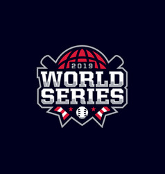 Modern Professional Emblem Logo World Series