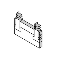 Plinth Beam Building House Isometric Icon