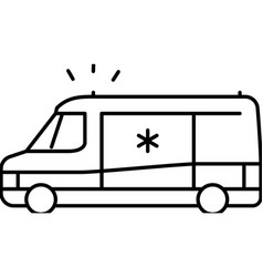 Ambulance First Aid Line Icon