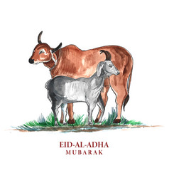 Eid Al Adha Mubarak Greeting Card Background