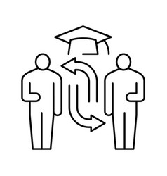 Transfer Admission Line Icon