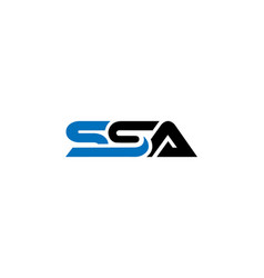 Modern Initial Ssa Logo Design