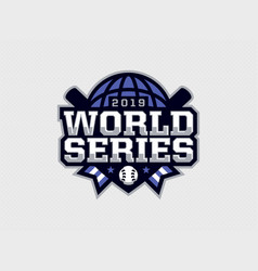 Modern Professional Emblem Logo World Series