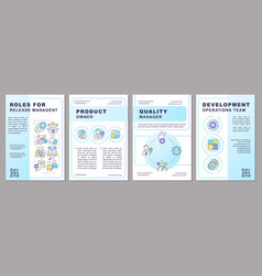 Roles For Release Team Work Brochure Template