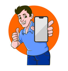 A Man Holding Mobile Phonejpg