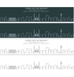 Ankara Single Line Skyline Banner