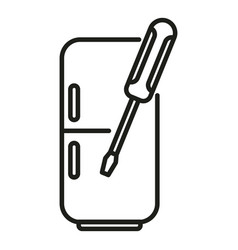 Repair Fridge Icon Outline Electric