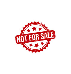 Not For Sale Rubber Stamp Not For Sale Grunge