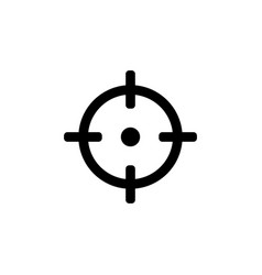 Round Aim With Dot In Center