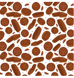 Seamless Pie Pattern Pie Pieces Food Baking