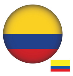 Colombia Flag Round Shape