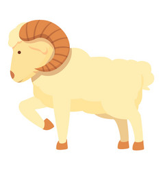 Bad Ram Icon Cartoon Animal Lamb