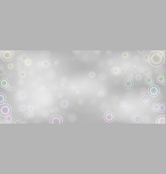 Silver Festive Background With Colorful Bokeh