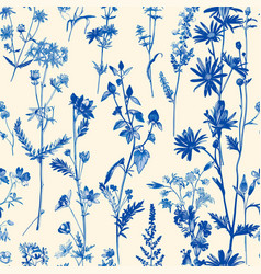 Toile De Jouy Vintage Floral Seamless Pattern 19