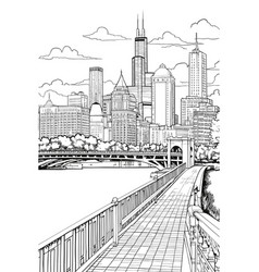 Chicago Coloring Page