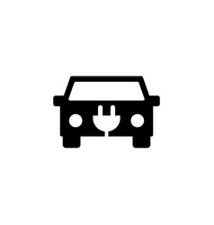 Electric Energy Car Flat Icon