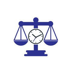 Law Time Logo Design Template